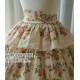 Surface Spell Blooming Roses Over A Porch High Waist Skirt(Leftovers)